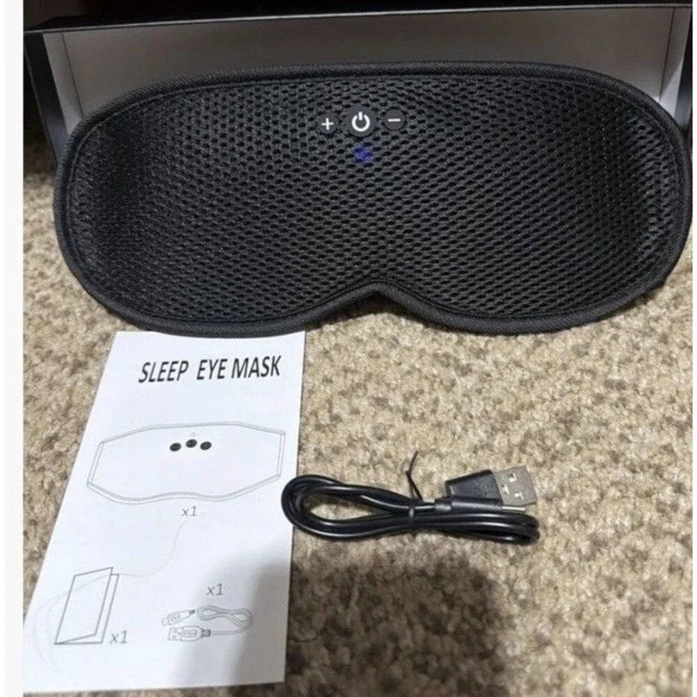 3D Bluetooth Sleeping Eye Mask Headphone Sleep Travel Music Eye Cover Wireless